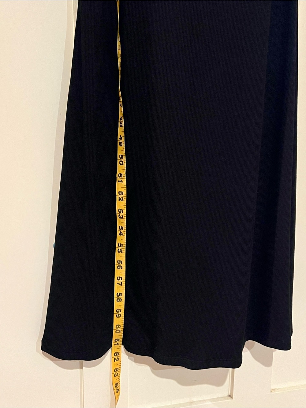 Popilush Ribbed Maxi Dress Black Built in Shape-wear Sexy Slip Dress Size Medium - Picture 14 of 14